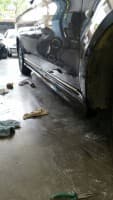 Боковые пороги (под покраску) на Mercedes Vito / V W447 2014+ ExtraLong, 1 сдвижная дверь DD-T24