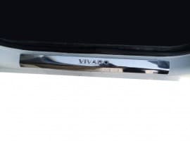 Хром накладки на пороги DDU Laser-style из нержавейки для Opel Vivaro 2001-2015 Хром порог Опель Виваро 2шт