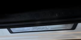 Хром накладки на пороги Omsa Line из нержавейки для Fiat 500L 2012+ Хром порог на Фиат 500Л 4шт Omsa