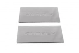 Хром накладки на внутренние пороги Carmos V1 из нержавейки для Citroen Jumper 2014+Хром порог на Ситроен Джампер 2шт Carmos
