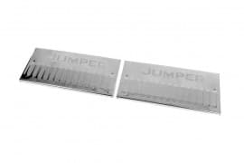 Хром накладки на внутренние пороги Carmos V2 из нержавейки для Citroen Jumper 2014+ Хром порог на Ситроен Джампер 2шт
