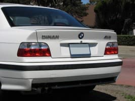 Лип спойлер сабля (стекловолокно, под покраску) на BMW 3 серия E36 1990-1999