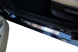 Хром накладки на пороги Omsa Line из нержавейки для Renault Megane 1996-2004 Хром порог Рено Меган 2шт беспроводные с подсветкой
