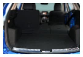 Хром накладка на задний порог Omsa Line из нержавейки для Mazda CX-5 2012-2017 Хром порог на Мазда CX-5  Omsa