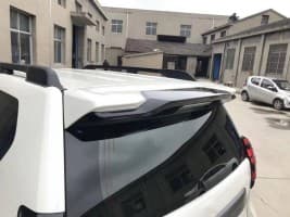 Спойлер вставка (поверх родного) на Toyota Land Cruiser Prado 150 2013-2018 Белый цвет