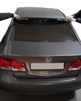 Спойлер на стекло (черный, ABS) на Honda Civic 8 Sedan VIII 2005-2011