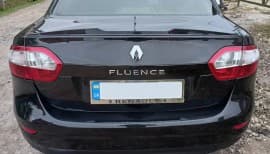 Спойлер LIP (Sunplex, черный) на Renault Fluence 2009+