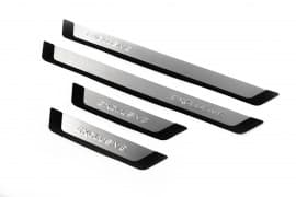Хром накладки на пороги Omsa Line Flexill Exclusive из нержавейки для Audi A3 Sd 2012-2020 Хром порог на Ауди А3 4шт