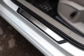 Хром накладки на пороги Omsa Line Flexill Exclusive из нержавейки Volkswagen Golf 7 2012-2020 Хром порог Фольксваген Гольф 7 4шт Omsa