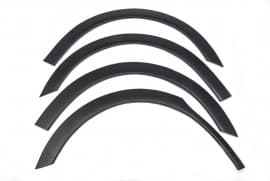 Накладки на арки (4 шт, черные, пластик) на Peugeot Partner Tepee 2008-2018 XTR, 2 боковых двери
