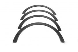 Накладки на арки (4 шт, черные, ABS-пластик) на Peugeot 301 2012-2017 DD-T24