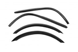 Накладки на арки (4 шт, черные, ABS-пластик) на Daewoo Nexia 1995-2008