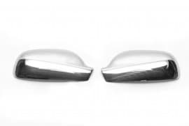 Хром накладки на зеркала Carmos из нержавейки для Peugeot 407 2004-2011 Хром зеркал Пежо 407 2шт Carmos
