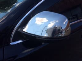Хром накладки на зеркала Omsa Line из нержавейки для Audi Q7 2005-2015 Хром зеркал Ауди Q7 2шт  Omsa