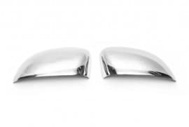 Хром накладки на зеркала Carmos из нержавейки для Fiat Punto Grande 2011+ Хром зеркал Фиат Пунто Гранде 2шт