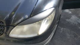 Реснички прямые (черный мат) на Mercedes Vito W639 2003-2010