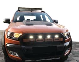 Передняя решетка ( LED, Оранжевая) на Ford Ranger 2019+