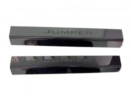 Хром накладки на пороги DDU Laser из нержавейки для Citroen Jumper 2006-2014 Хром порог на Ситроен Джампер 2шт