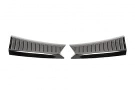 Хром накладка на задний порог Omsa Line из нержавейки для Ford Escape 2013-2019 Хром порог на Форд Эскейп черный хром Omsa
