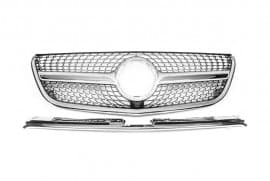 Передняя решетка Diamond на Mercedes Vito W447 2014+