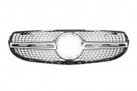 Передняя решетка Diamond Silver на Mercedes GLC X253 2020+