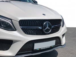 Тюнинг решетка радиатора Diamond Black (Без камеры) на Mercedes GLE coupe C292 2015-2019