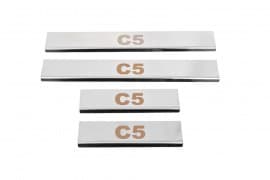 Хром накладки на пороги Carmos V1 из нержавейки для Citroen C5 Sd 2008-2017 Хром порог на Ситроен С5 4шт
