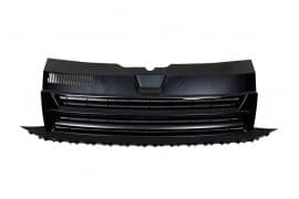 Передняя решетка Черный глянец (без эмблемы) на Volkswagen T6 2015+