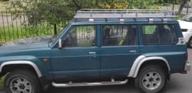 Багажник экспедиционный с сеткой серебро на 8 точек крепления для Nissan Patrol Y61 1998-2010