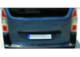 Хром накладка на задний бампер Omsa Line из нержавейки для Peugeot Partner Tepee 2008-2018 Хром порог на Пежо партнер Типи Omsa