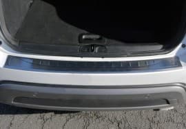 Хром накладка на задний бампер Omsa Line из нержавейки для Fiat 500X 2014+ Хром порог на Фиат 500Х