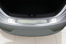 Хром накладка на задний бампер Omsa Line из нержавейки для Fiat Tipo SW 2016+ Хром порог на Фиат Типо