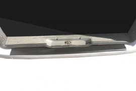 Накладка на задний бампер с загибом DDU из ABS-пластика для Mercedes Vito W639 2004-2010 Хром порог на Мерседес Вито W639 мат
