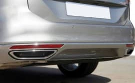 Хром накладки на глушитель Carmos из нержавейки для Volkswagen Passat B8 America 2015-2018 Хром накладки Пассат Б8 2шт