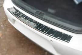 Хром накладка на задний бампер Carmos из нержавейки для Volkswagen Golf 7 Hb 2012-2020 Хром порог Фольксваген Гольф 7 Carmos