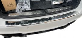 Хром накладка на задний бампер Carmos из нержавейки для BMW X3 F25 2011-2014 Хром порог на БМВ X3 F25