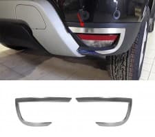 Хром накладки на задние рефлекторы Omsa Line из нержавейки для Renault Duster 2018+ Хром накладки Рено Дастер 2шт Omsa