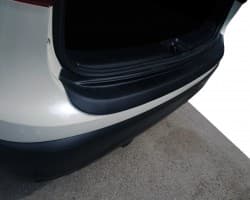 Накладка на задний бампер EuroCap из ABS-пластика для Nissan Qashqai 2014-2017 Накладка на бампер на Ниссан Кашкай EuroCap