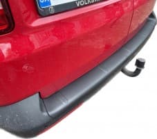 Накладка на задний бампер EuroCap из ABS-пластика для Volkswagen T6 2019+ Накладка на бампер на Фольксваген Т6 2двери EuroCap