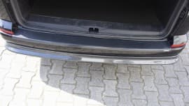EuroCap Накладка на задний бампер EuroCap из ABS-пластика для Volkswagen T6 2019+ Накладка на бампер на Фольксваген Т6 под карбон