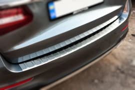 Хром накладка на задний бампер Carmos из нержавейки для Mercedes GLC X253 2015+ Хром порог на Мерседес GLC X253 Carmos