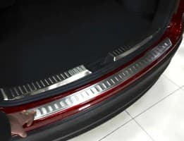 Хром накладка на задний бампер Libao из нержавейки для Mazda CX-5 2012-2017 Хром накладка на Мазда СХ-5
