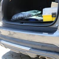 Накладка на задний бампер EuroCap из ABS-пластика для Hyundai Tucson TL 2019-2021 Накладка на бампер на Хюндай Туксон