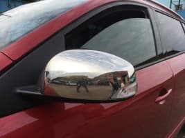Хром накладки на зеркала Omsa Line из нержавейки для Renault Fluence 2009+ Хром зеркал Рено Флюенс 2шт Omsa