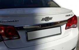 Хром накладка над номером Omsa Line из нержавейки для Chevrolet Cruze Sd 2009-2012 Планка над номером Шевроле Круз Omsa