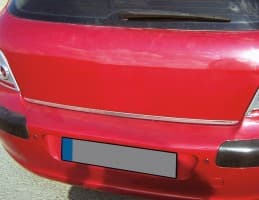 Хром накладка на кромку багажника Omsa Line из нержавейки для Peugeot 308 2007-2013 Кромка багажника Пежо 308 1шт