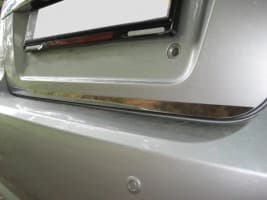 Хром накладка на кромку багажника Carmos из нержавейки для Chevrolet Aveo T250 Sd 2005-2011 Кромка багажника Шевроле Авео Т250 Carmos