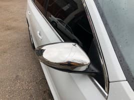 Хром накладки на зеркала Carmos из нержавейки для Volkswagen Jetta 2011-2018 Хром зеркал Фольксваген Джетта 2шт Carmos