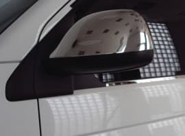 Хром накладки на зеркала Omsa Line из нержавейки для Volkswagen T6 2019+ Хром зеркал Фольксваген Т6 2шт Omsa