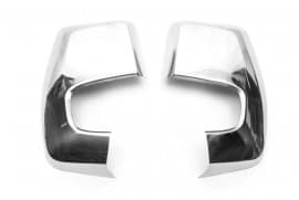 Хром накладки на зеркала Carmos из нержавейки для Ford Custom 2013+ Хром зеркал Форд Кастом 2шт